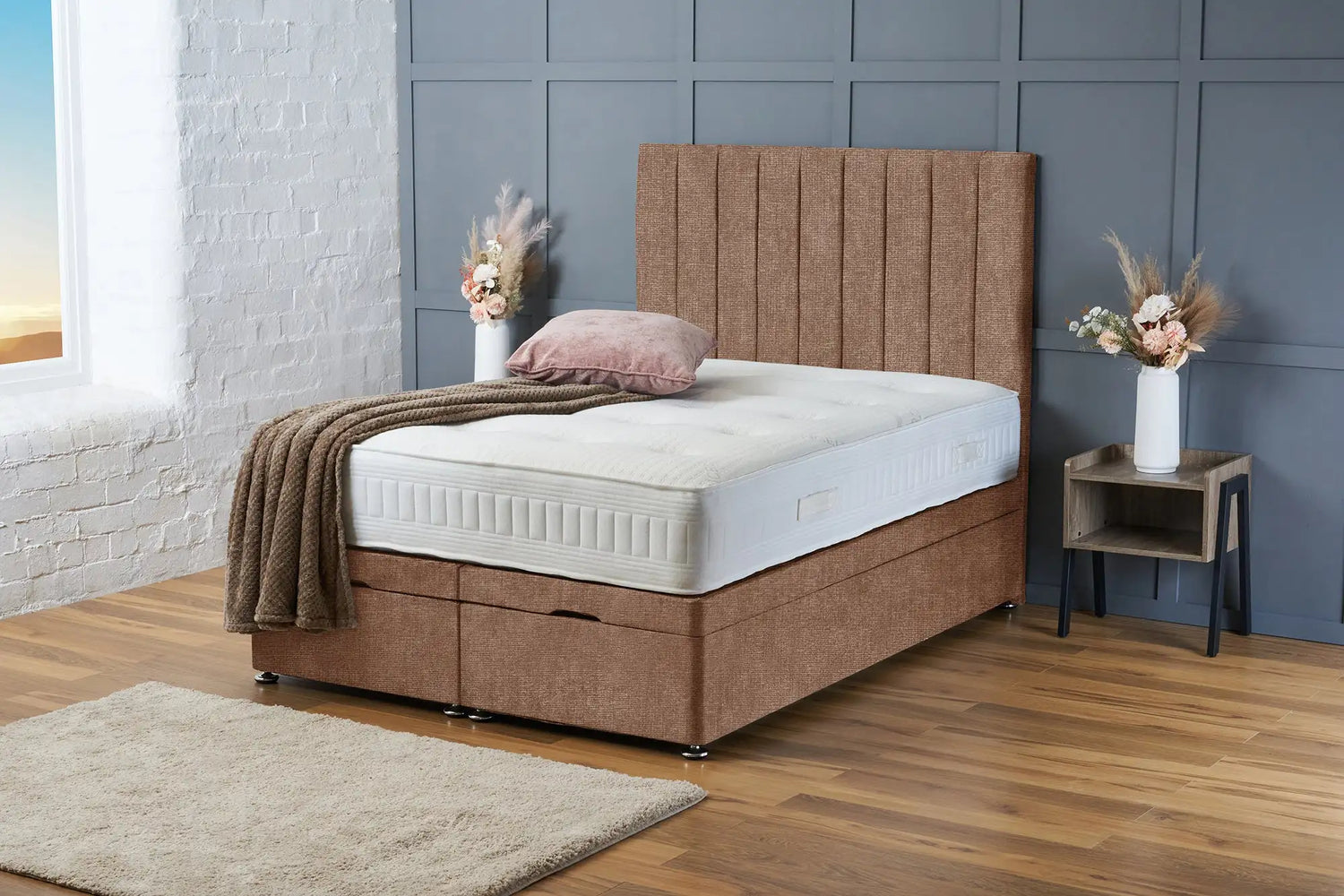 Aria Divan Ottoman Mink Naples