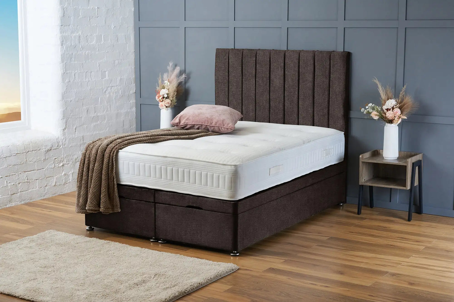 Aria Divan Ottoman Slate Naples