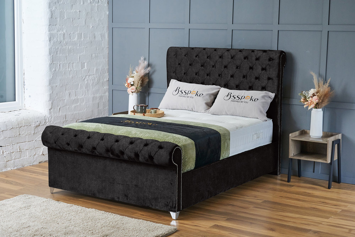 Daisy Bed Frame Black Naples