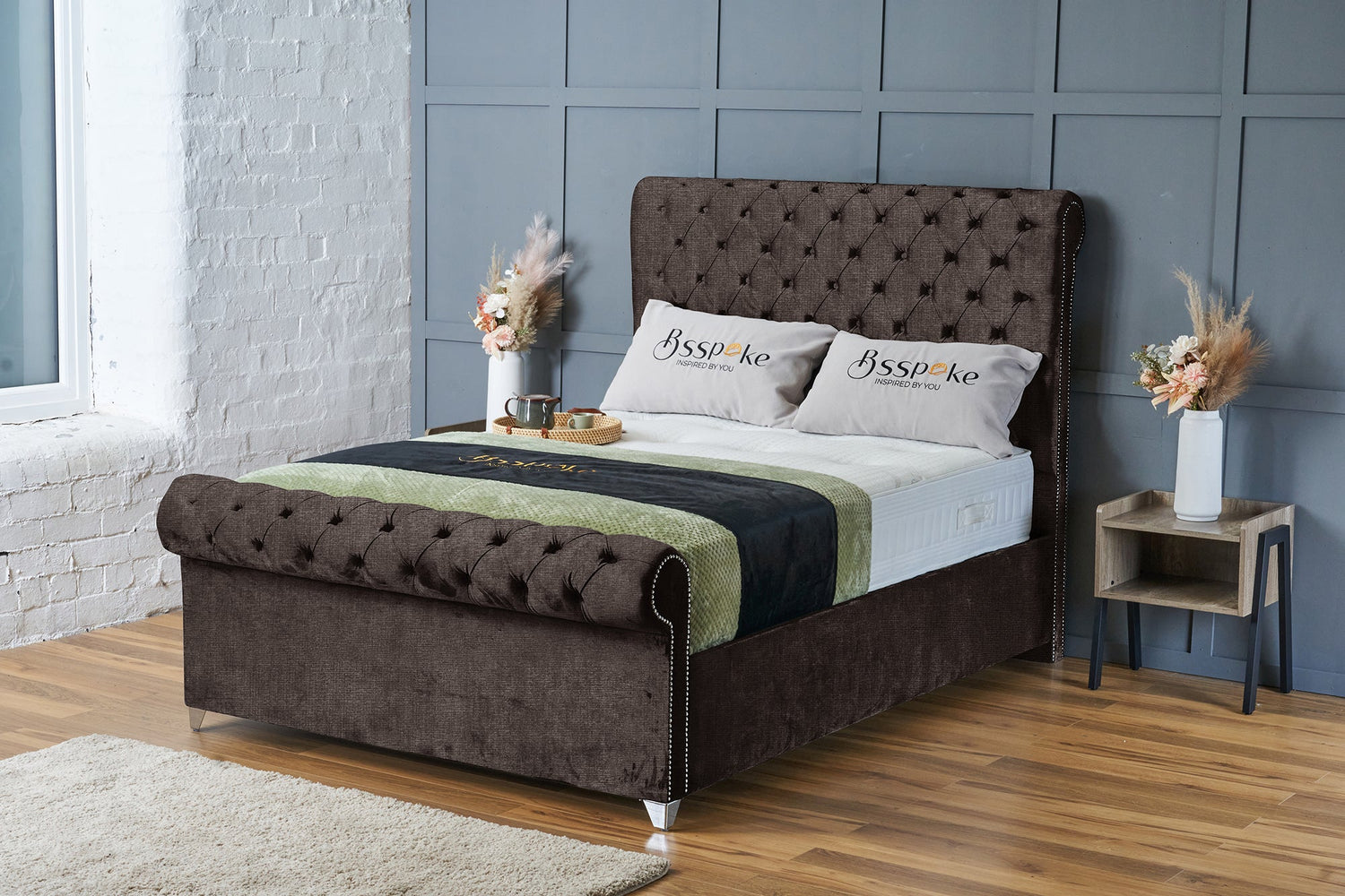 Daisy Bed Frame Slate Naples