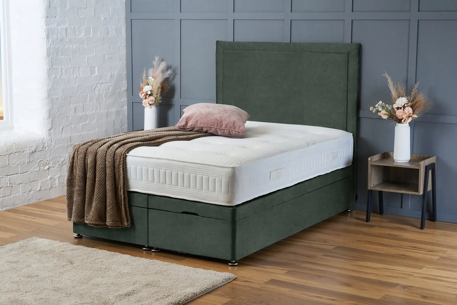 Ella Divan Ottoman Emerald Coniston