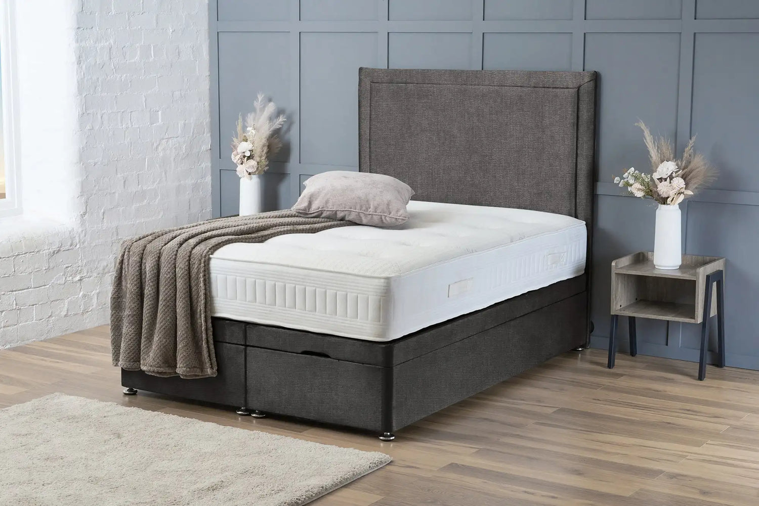 Ella Divan Ottoman Slate Naples