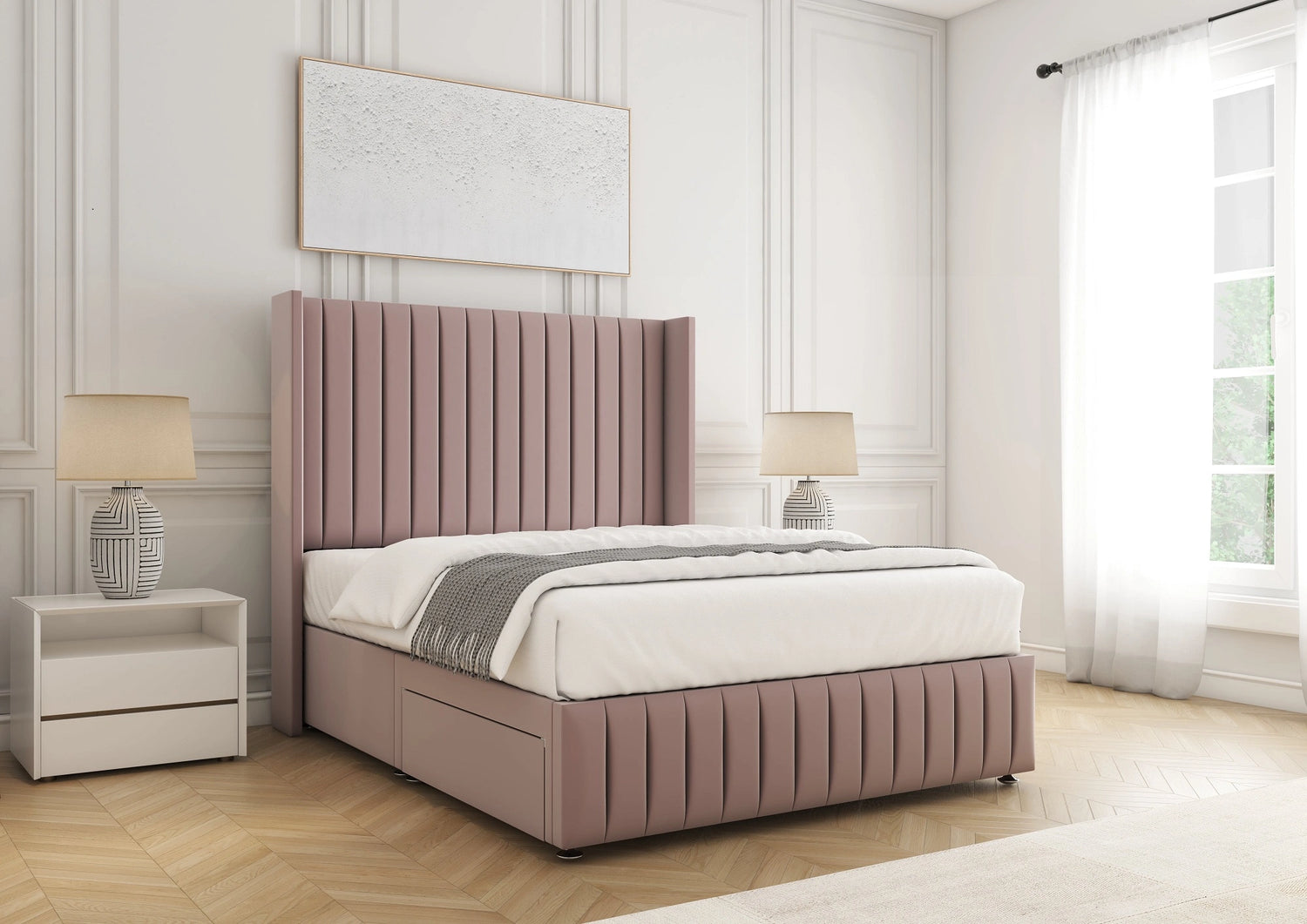 Luna 6ft Super King Divan Bed Set - Bespoke Bed