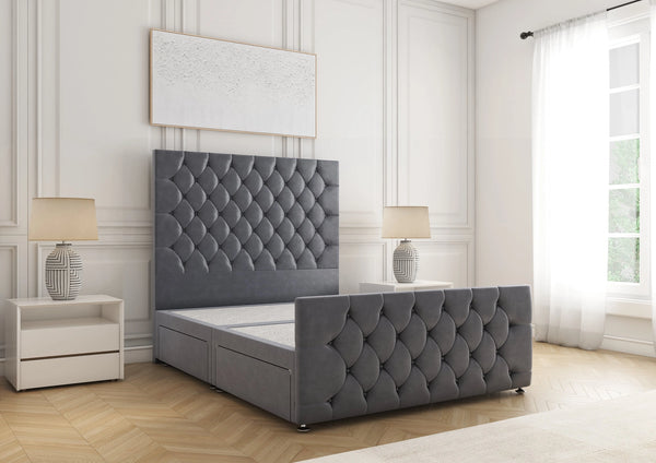 Maya Divan Bed Steel Plush