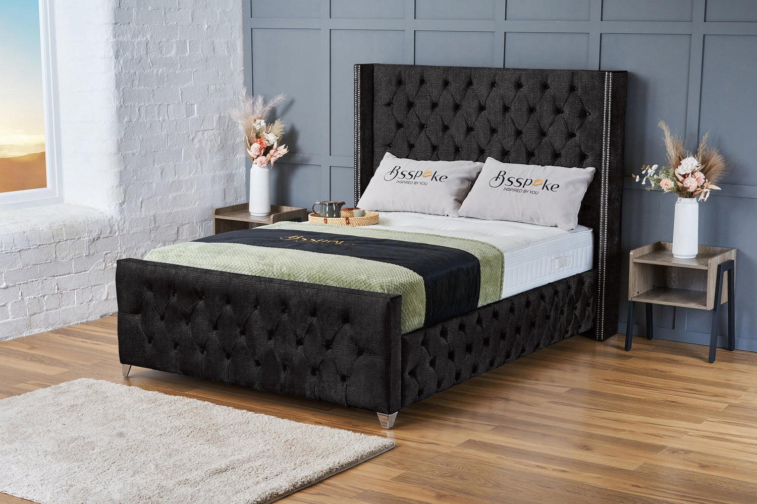Mayfair Bed Frame Black Naples