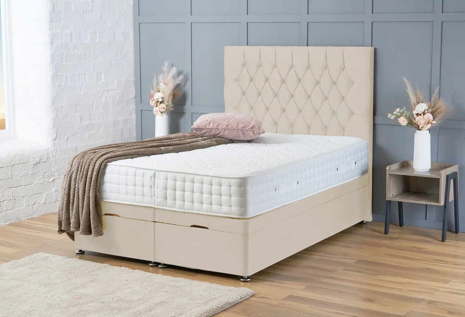 Mia Divan Ottoman Almond Coniston