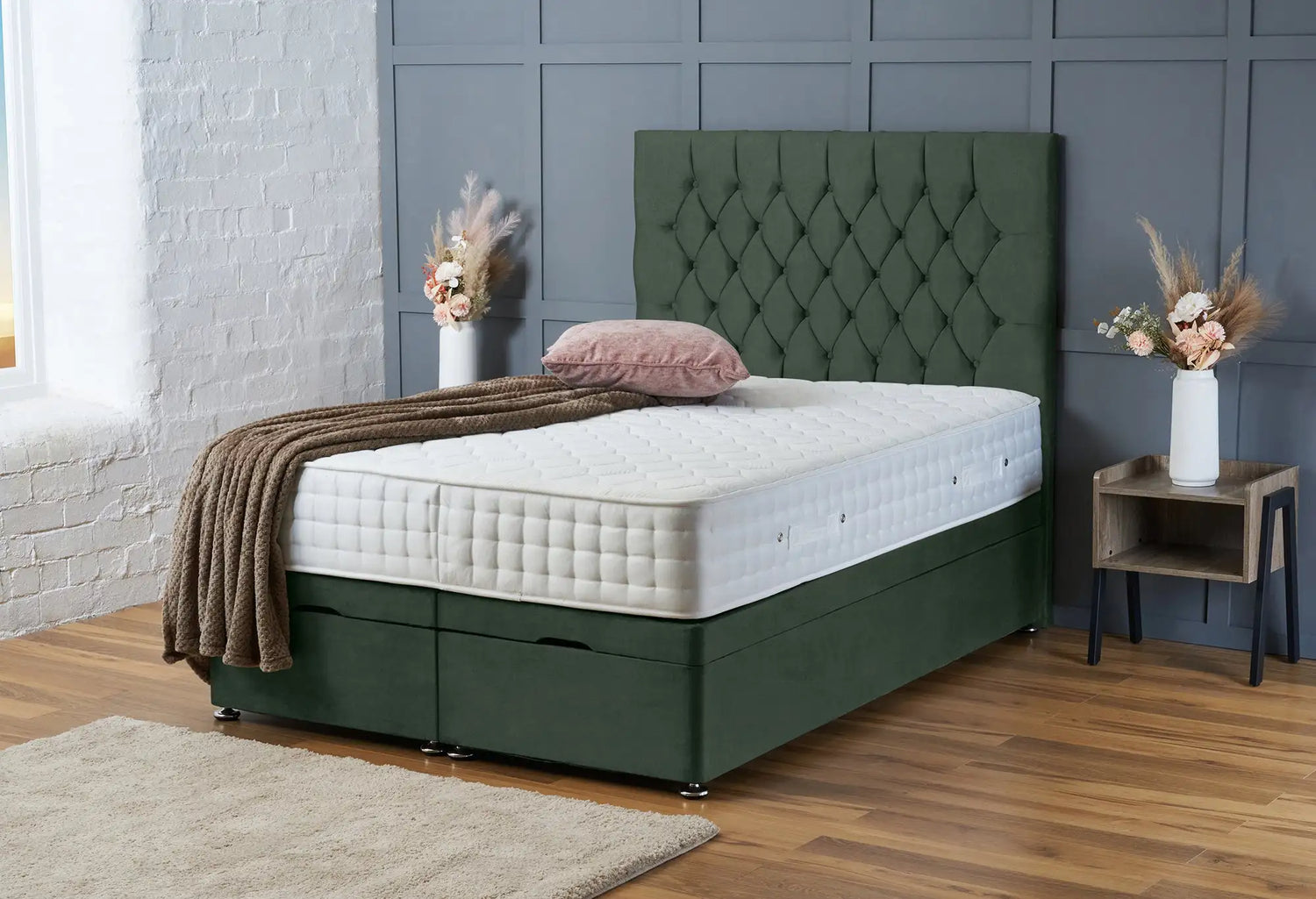 Mia Divan Ottoman Emerald Coniston