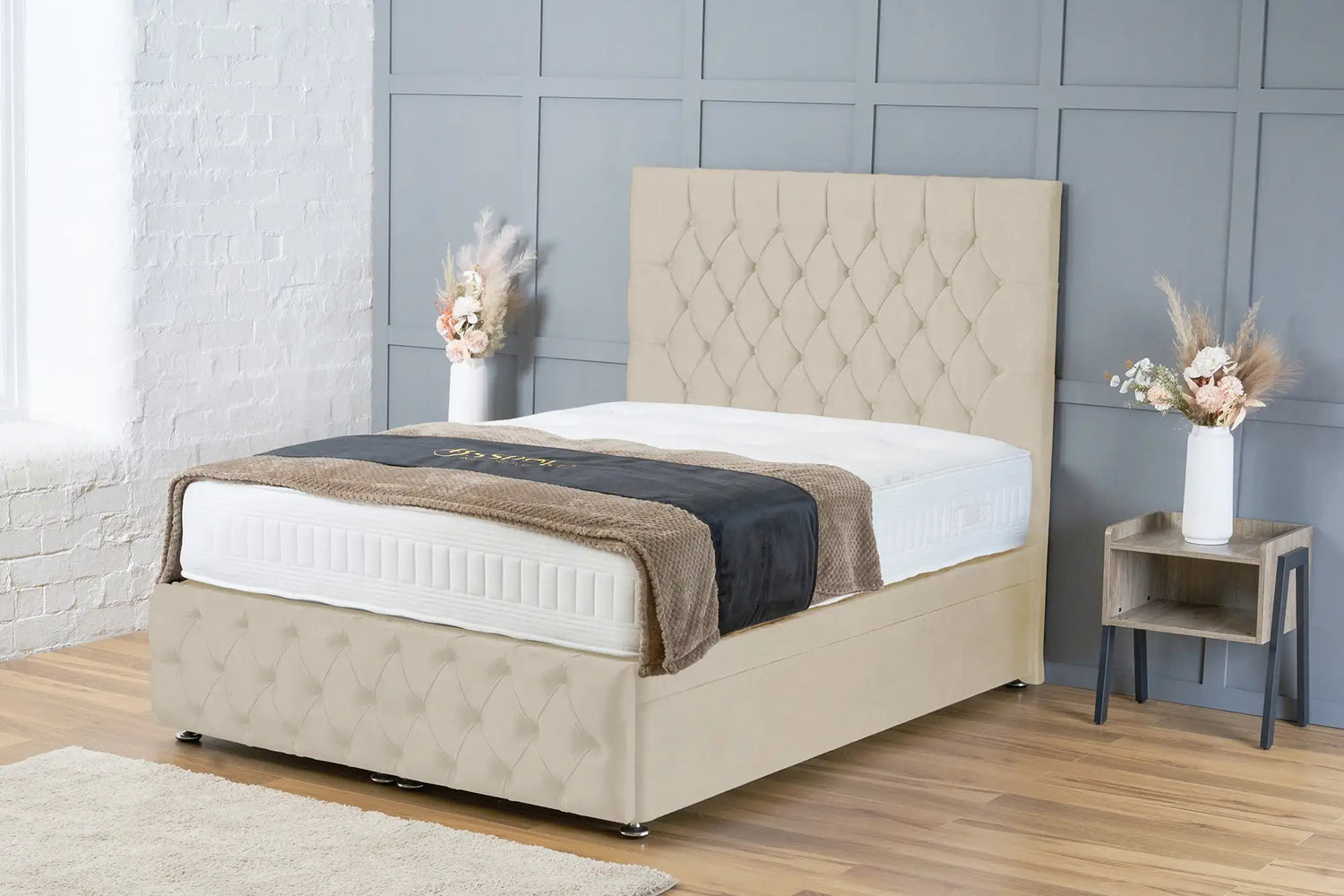 Mulberry Divan Ottoman Almond Coniston