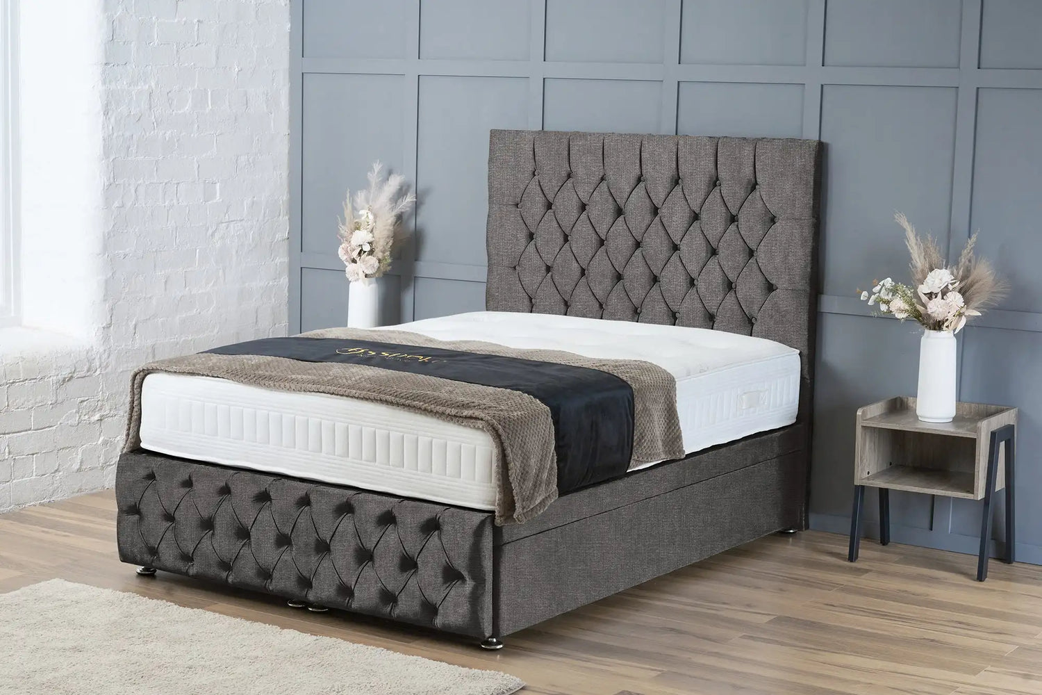 Mulberry Divan Ottoman Slate Naples
