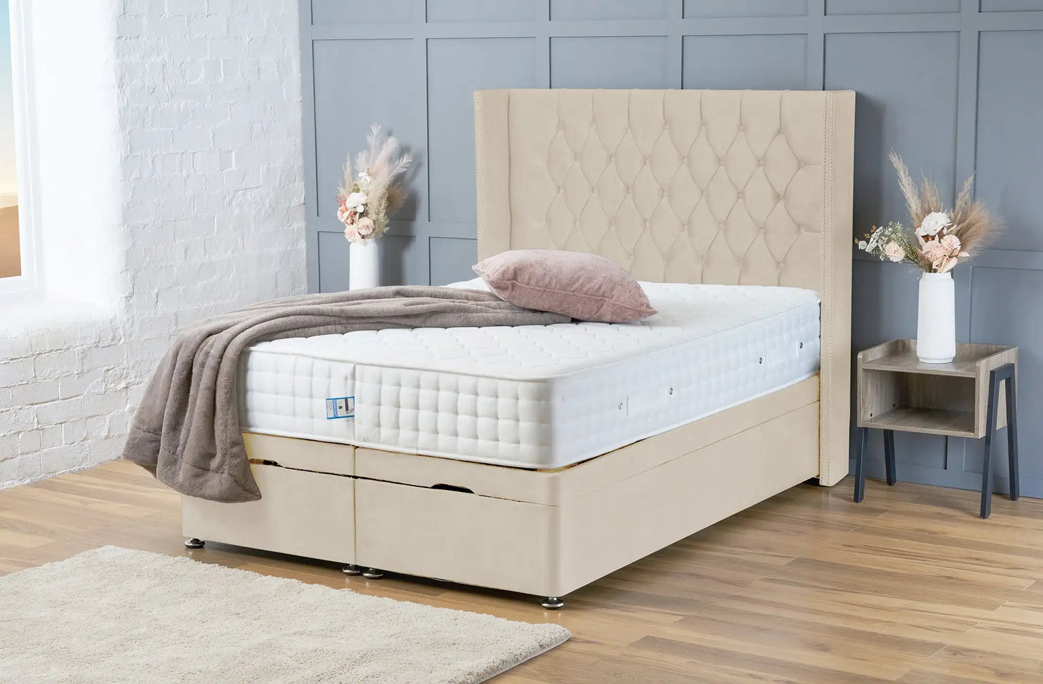 Olivia Divan Ottoman Almond Coniston