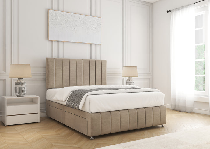 Sierra Divan Bed West Normwich - Free Headboard & Storage
