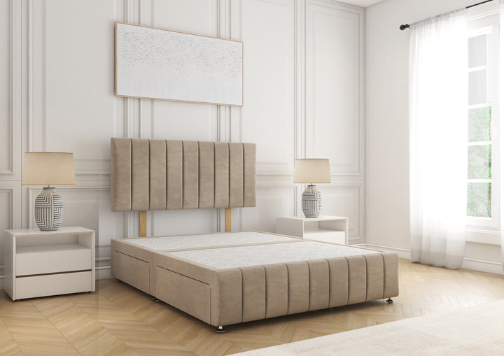 Sierra Divan Bed West Normwich - Free Headboard & Storage