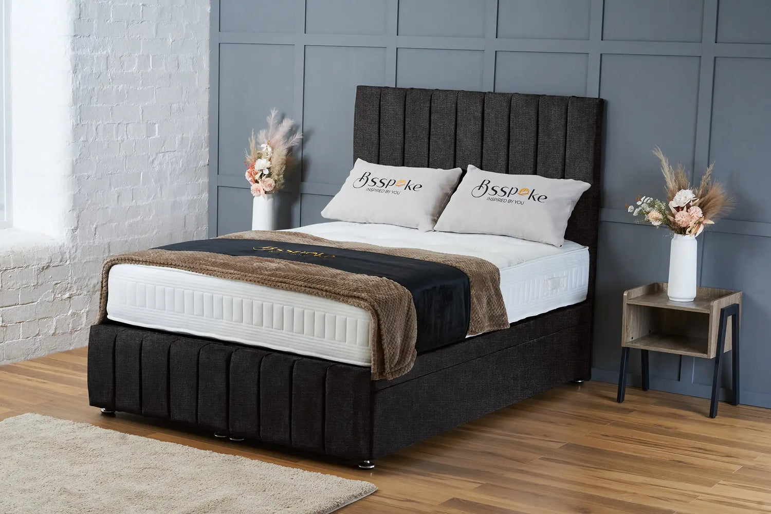 Sierra Divan Ottoman Black Naples