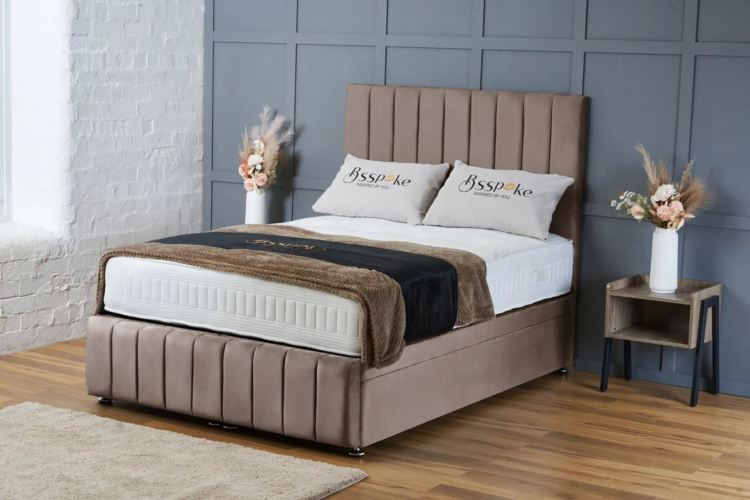 Sierra Divan Ottoman Mink Plush