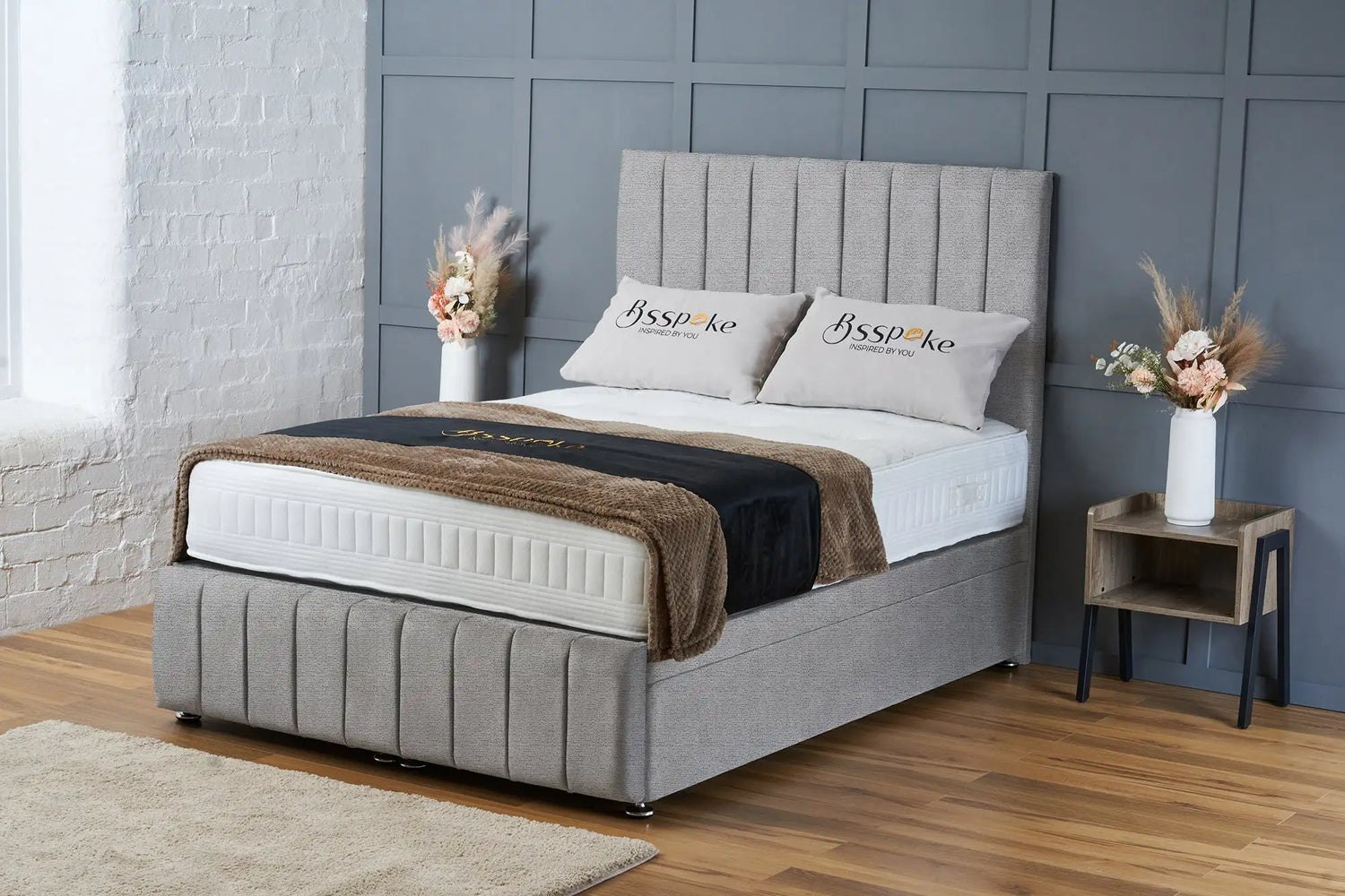 Sierra Divan Ottoman Seal Grey Naples