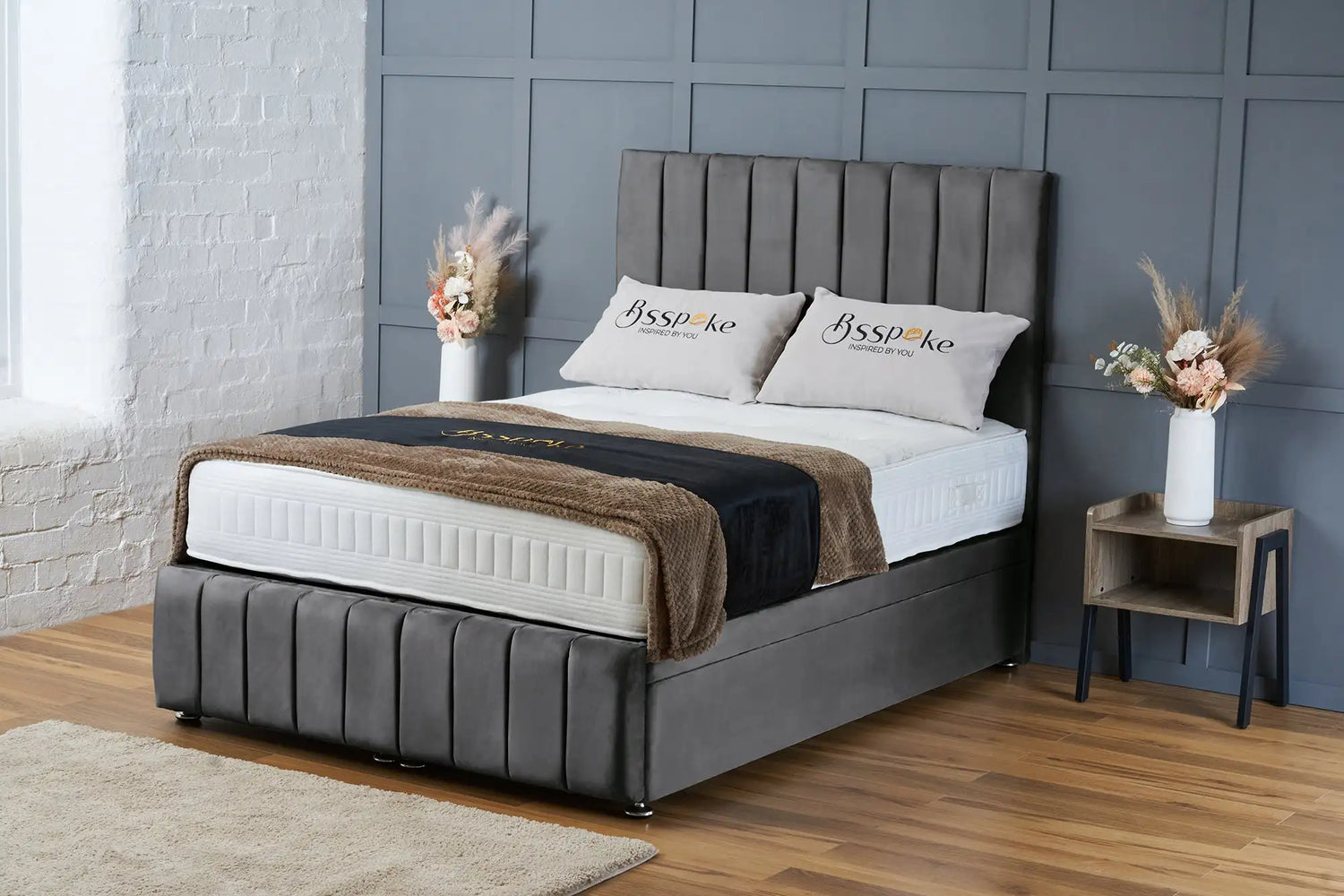 Sierra Divan Ottoman Steel Plush