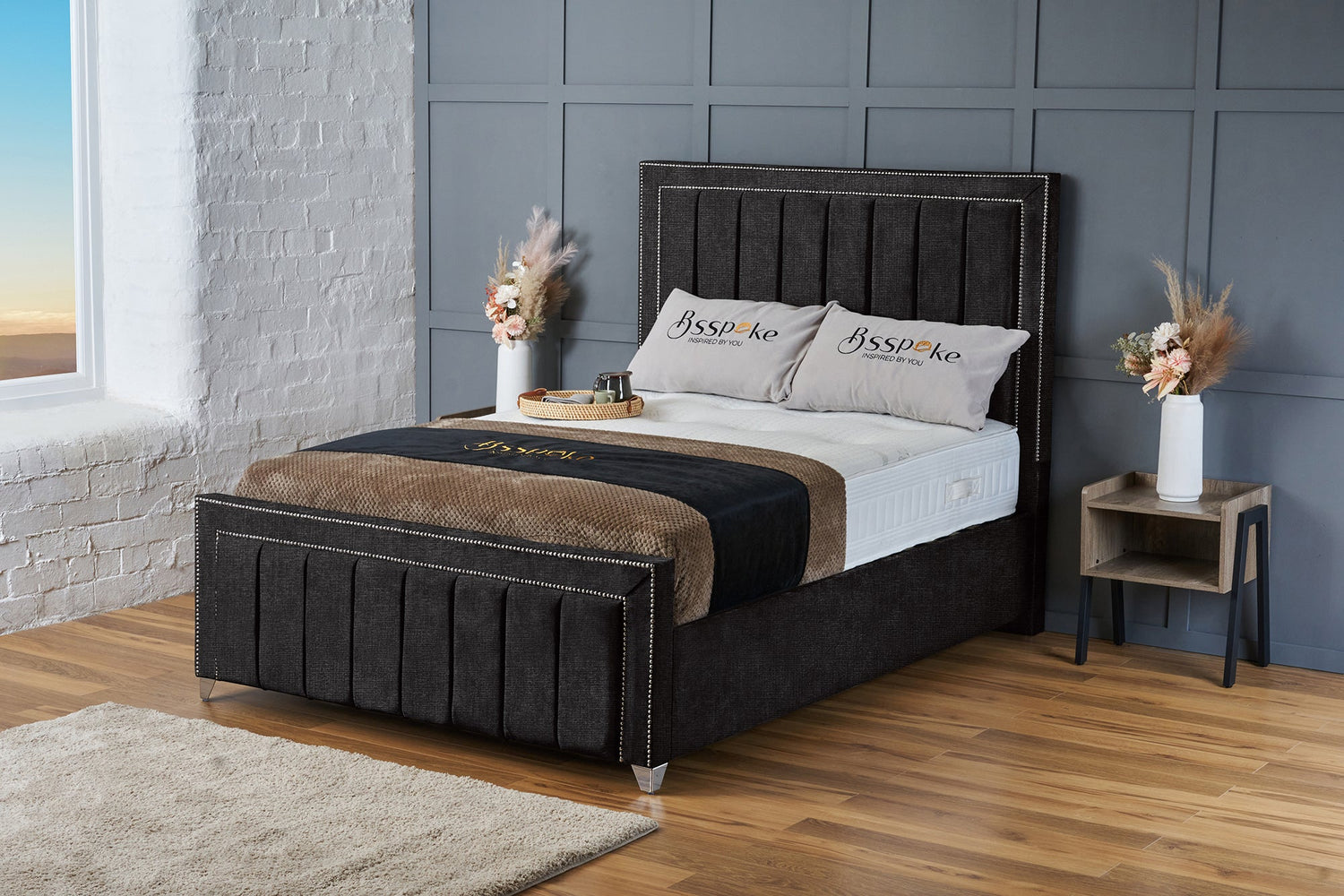 Zara Bed Frame Black Naples