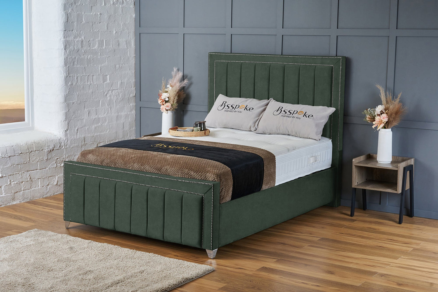 Zara Bed Frame Emerald Coniston